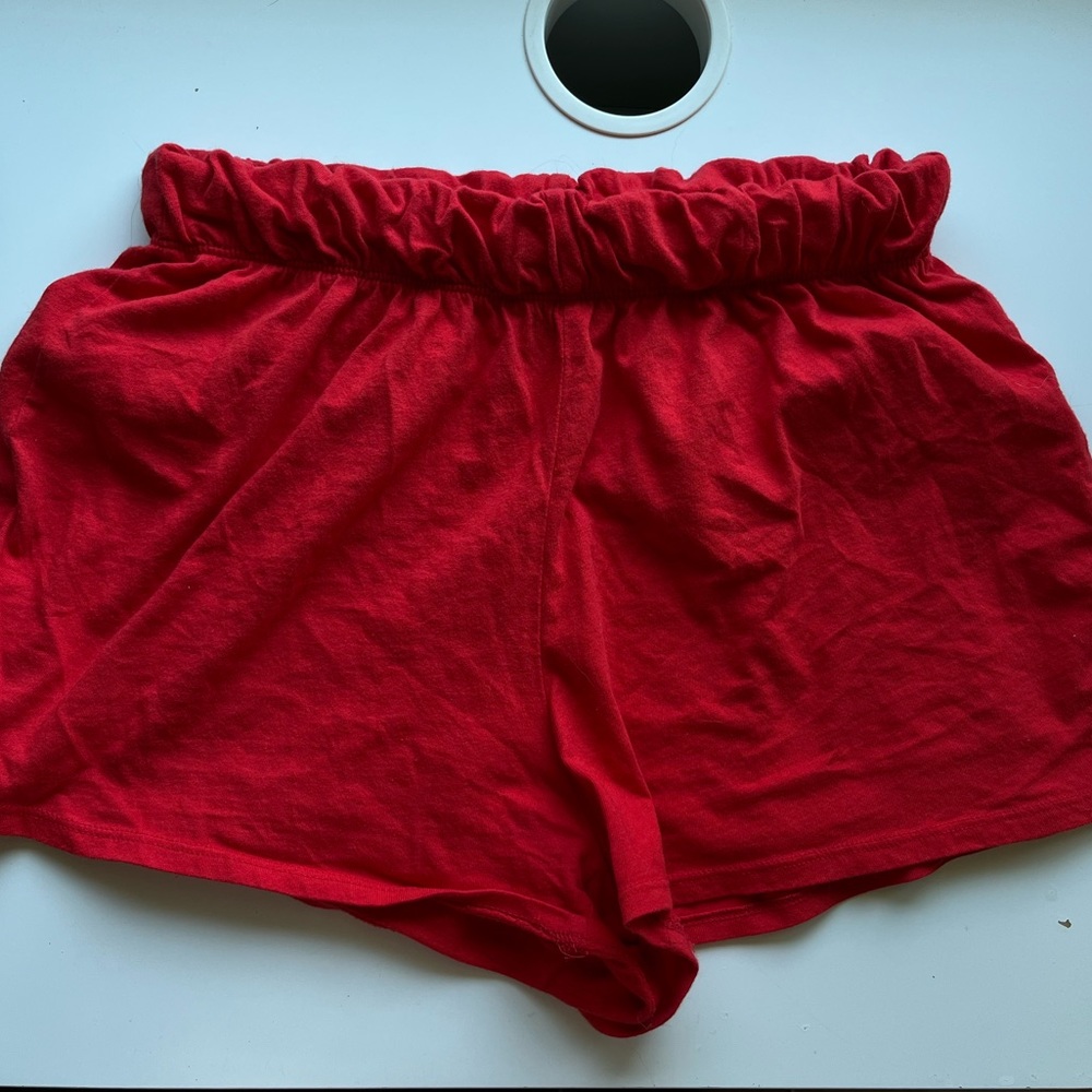 Red shorts